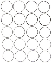 Mahle 42141CP.040 - Rings Toyota 2.4L 2AZFE 2001-2007 Plain Ring Set