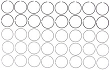Mahle 41930CP.020 - Rings GMC Pass 4.6L V8 Northstar 2000-2002 Moly Ring Set