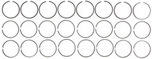 Mahle 41940.040 - Rings Ford Trk 6.0L 363 CID Powerstroke Turbo Diesel 2003-2004 Moly Ring Set