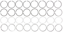 Mahle 41940 - Rings Ford Trk 6.0L 363 CID Powerstroke Turbo Diesel 2003-2004 Moly Ring Set
