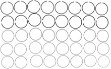 Mahle 42066CP - Rings GM 6.2L LS9 / LSA 2009 - 2011 Moly Ring Set