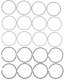 Mahle 42079CP.040 - Rings GM 2.2L Ecotec DOHC LAP/LE8 Engines 2009 - Up With 2.0MM Oil Ring Moly Ring Set