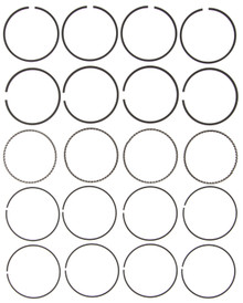 Mahle 42136CP.040 - Rings Mazda 1.6L DOHC Protege 1999-2005 Chrome Ring Set