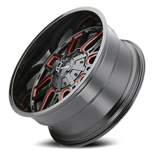 Mayhem 8107-2937BTR18 - Offroad Wheels Cogent 8107 RD 20x9 Prism Red Black 18 Off Set 6 Lug 5.71 BSM 106 Bore Cast Aluminum