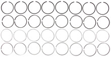 Mahle 42160 - Rings GMC Trk 6.6L 403 CID Duramax Turbo Diesel 2011+ LGH / LML GNS Top Plain Ring Set