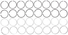 Mahle 42160.040 - Rings GMC Trk 6.6L 403 CID Duramax Turbo Diesel 2011+ LGH / LML GNS Top Plain Ring Set