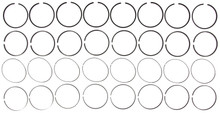 Mahle 42160.020 - Rings GMC Trk 6.6L 403 CID Duramax Turbo Diesel 2011+ LGH / LML GNS Top Plain Ring Set