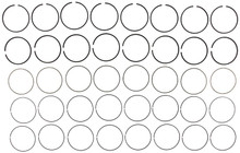Mahle 42267CP - Rings Ford Truck 6.2L V8 Gas 2011 - Current Moly Ring Set