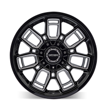 Mayhem 8118-2937BM - 8118 Ordinance 20x9 / 6x135/139.7 BP / 106.1mm Hub Gloss Black Wheel w/ Milled Spokes