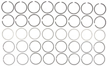 Mahle 50787 - Rings Buick 400 Eng 67-69 Chry Ind Engs Dodge 340 Eng 68-73 Ply 340 Plain Ring Set