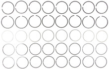 Mahle 50784CP.030 - Rings Buick 400 Eng 1978 Olds 400 Eng 1975 Pontiac 428 Eng 67-81 Plain Ring Set
