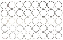Mahle 50564CP.080 - Rings Buick 301350L Eng 77-79 Checker 327350 Eng 69-79 Chevy Plain Ring Set
