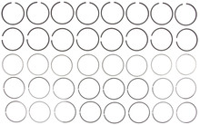 Mahle 51050 - Rings Chry 400 Eng 72-78 Chry Ind Engs Dodge 400 Eng 72-78 Dodge Trk Plain Ring Set