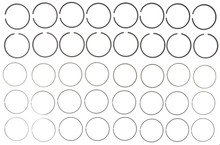 Mahle 51476CP - Rings GMC Pass 350 5.7L Eng 86-89 GMC Trk 350 5.7L Eng 89-94 Plain Ring Set