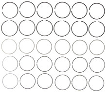 Mahle 51473CP.040 - Rings GMC Pass 173 2.8L Eng 87-89 189 3.1L Eng 88-93 GMC Trk 189 3.1L Plain Ring Set