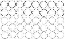 Mahle 51752CP - Rings GMC/Chevy Trk 305 5.0L 1993-98 Shallow oil ring groove Plain Ring Set