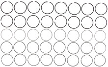 Mahle 51751CP - Rings Ford Trk 429 7.0L 460 7.5L 1992-95 Shallow Oil Groove Plain Ring Set
