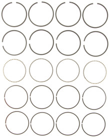Mahle 51879CP - Rings General Motors 151 CID 2.5L 4 Cyl Eng 1982-93 Deep Groove Plain Ring Set