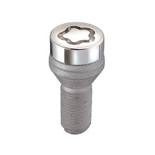 McGard 27100 - Wheel Lock Bolt Set - 4pk. (Cone Seat) M12X1.5 / 21mm Hex / 18.2mm Shank Length - Chrome