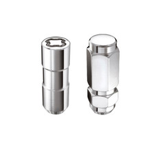 McGard 84834 - 8 Lug Hex Install Kit w/Locks (Cone Seat Nut / Duplex) 9/16-18 / 7/8 Hex / 2.5in L - Chrome