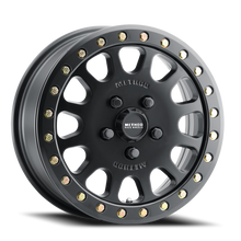 Method Wheels MR40156012551B - Aluminum Wheels 15x6 MR401 Beadlock UTV Bolt Pattern 5 On 114.3 Offset 49 Lip Size 0 Matte Black MB Method