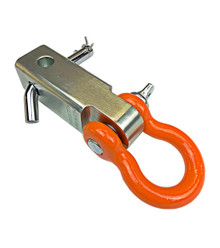 Mile Marker 60-65000C - D Ring Hitch Receiver 3/4 Inch Steel Orange Zinc Coated Dual Sided Mounting