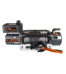 Mile Marker 76-53246BW - 9500 LB Winch W/ 92 Foot Synthetic Rope 4.9 HP Series Wound Motor SEC9.5 ES Premium