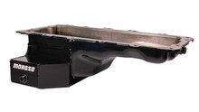 Moroso 20546 - Ford 4.6/5.4L (w/Rear Sump) Kicked Out Wet Sump 7qt 6.5in Steel Oil Pan