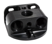 Moroso 23764 - Oil Filter Adapter - Remote Mount - Front Port - 13/16in-16 & 3/4in-16 22mm Thread