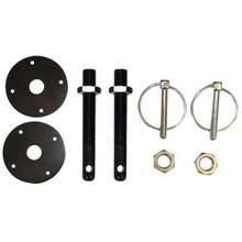 Moroso 39005 - Hood Pin Set - 1/2in - Aluminum - Black - 2 Pack