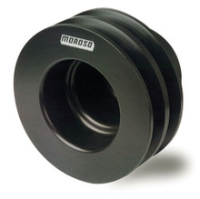 Moroso 64111 - Chevrolet Small Block (w/Long Pump) Crankshaft Pulley - Double Groove - Billet Aluminum