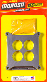 Moroso 64930 - 4150/4160 Carburetor Spacer - 4 Hole Plenum - 1in - Plastic