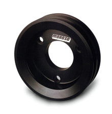 Moroso 64211 - Chevrolet Big Block (w/Short Pump) Crankshaft Pulley - Double Groove - Billet Aluminum