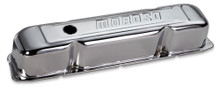 Moroso 68181 - Mopar 361-440 Valve Cover - w/Baffles - Stamped Steel Chrome Plated - Pair