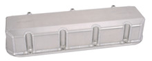 Moroso 68460 - Chevrolet Big Block Valve Cover w/Billet Rail - 3.875in - Exhaust Pockets/Intake Tubes - Alum