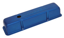 Moroso 68005 - Chevrolet Small Block Valve Cover - Blue Powder Coat - Single