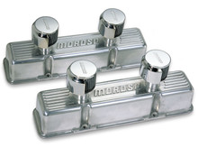 Moroso 68380 - Chevrolet Small Block Valve Cover - 2 Covers w/2 Breathers - Polished Aluminum - Pair