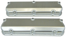 Moroso 68475 - Ford 302/351W Valve Cover w/Billet Rail - 2.75in - Aluminum - Pair