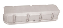 Moroso 68459 - Chevrolet Big Block Valve Cover w/Billet Rail - 3.875in - Exhaust & Intake Pockets - Aluminum