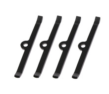 Moroso 68501 - Chevrolet Small Block Valve Cover Hold Downs - Steel - Black Powder Coat - Set of 4