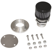 Moroso 68855 - Non-Weld Valve Cover Breather Kit - Black Finish