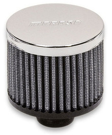 Moroso 68817 - Filtered Valve Cover Breather - Push-In - No Hood - 1.22in ID
