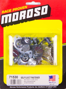 Moroso 71530 - Quick Fastener - Self Ejecting - 5/16in x .650in - Steel - 10 Pack