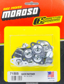 Moroso 71505 - Quick Fastener - Self Ejecting - 5/16in x .550in - Steel - 10 Pack