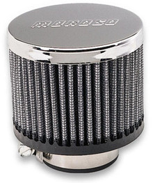 Moroso 68815 - Filtered Valve Cover Breather - Clamp-On - No Hood - 1-3/8in ID