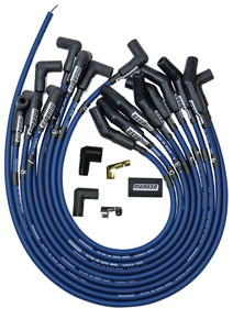 Moroso 73675 - Ford 289-302 Ignition Wire Set - Ultra 40 - Unsleeved - HEI - 135 Degree - Blue