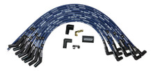 Moroso 73628 - Ford 429-460 Ignition Wire Set - Ultra 40 - Sleeved - HEI - 135 Degree - Blue