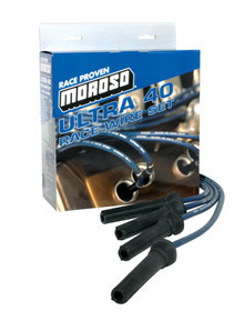 Moroso 73813 - Universal Ignition Wire Set - Ultra 40 - Unsleeved - Straight - Pro-Boot - Blue