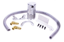 Moroso 85628 - 11-14 Ford Mustang GT Air/Oil Separator Catch Can - Small Body - Billet Aluminum