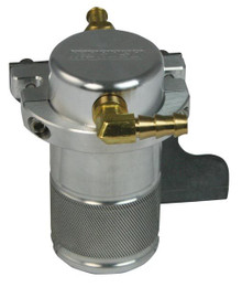 Moroso 85634 - 10-15 Chevrolet Camaro SS (w/Edelbrock S.C.) Air/Oil Separator Catch Can - Billet Aluminum